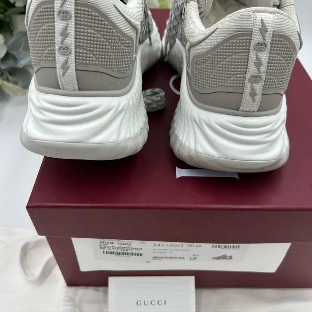 Men’s Gucci ripple splash low top sneakers size 8.5 fits 9.5 US made in Italy